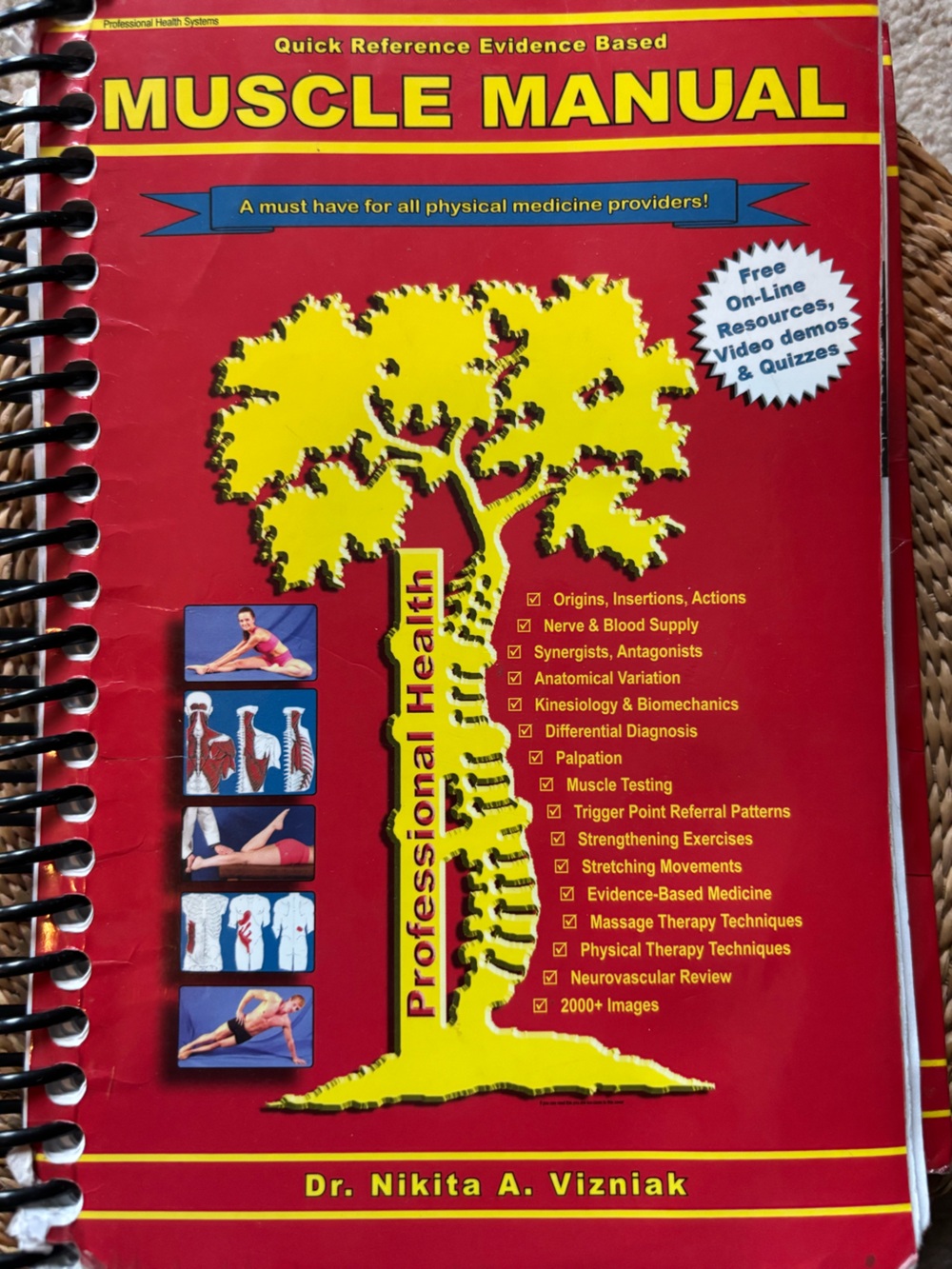 Muscle Manual Notebook - Red & Yellow
